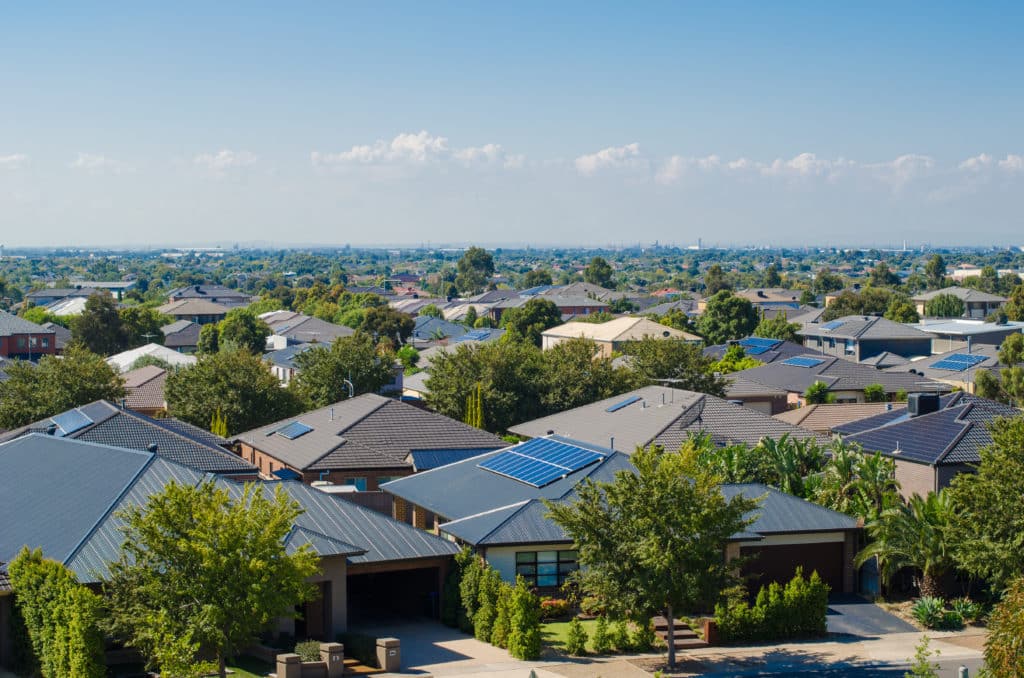 residential houses in Melbourne's suburb